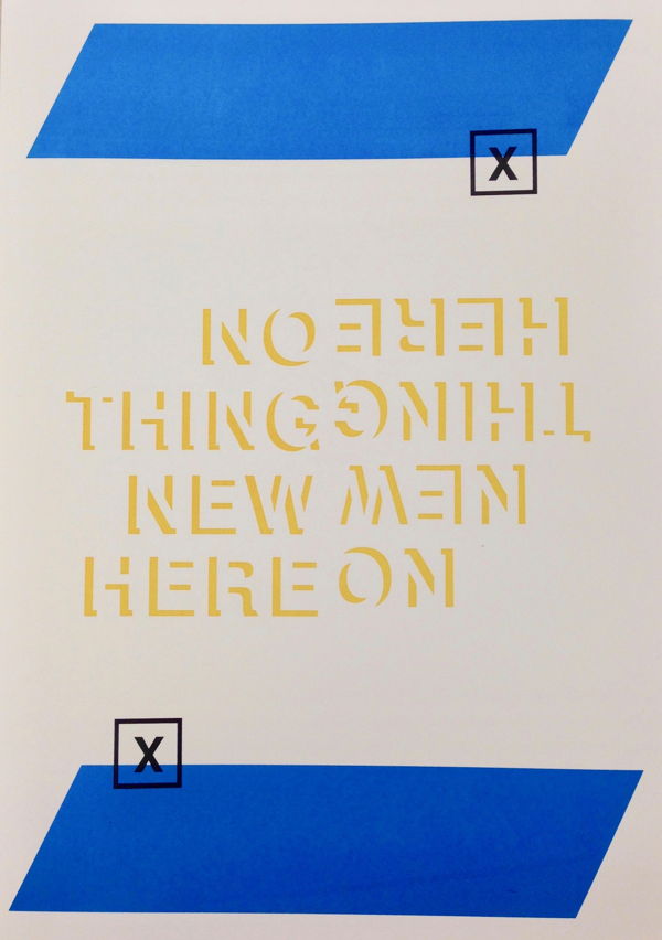 No thing new, no new thing screenprint 10.